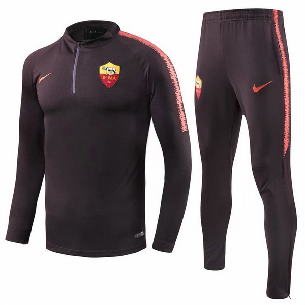 Survetement Football AS Roma 2018-19 Orange Noir